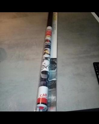 pellicola wrapping effetto carbonio 75x220 