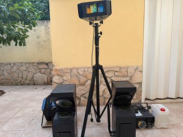KIT luci DJ/feste vintage COMPLETO- funzionante