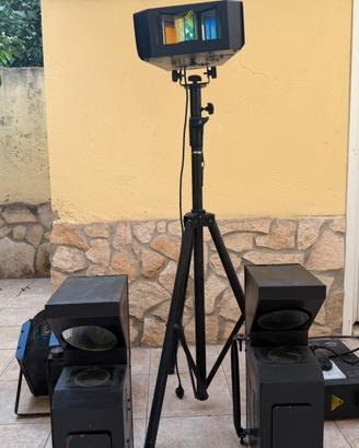 KIT luci DJ/feste vintage COMPLETO- funzionante