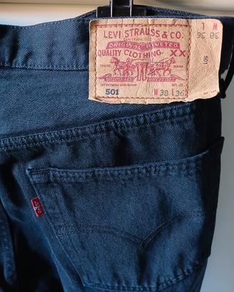 Levi's 501 Vintage Nero Made in UK - Come Nuovo