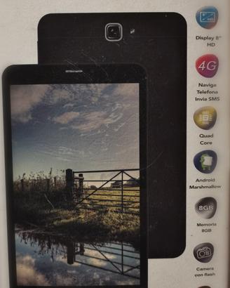 Tablet majestic 8 pollici, misure 21 cm per 12