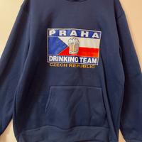 Felpa vintage Praha Drinking Team Czech Republic L