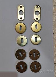 Lotto 5 Coppie Bocchette Serratura Porta