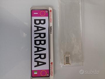 targa Regalandia metallo Barbara