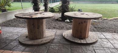 Bobine legno x arredo giardino