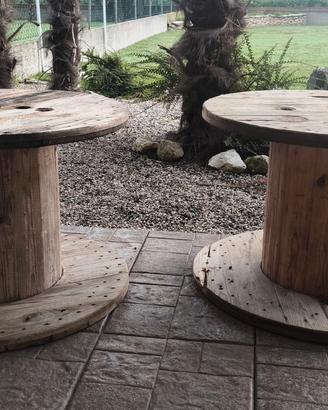 Bobine legno x arredo giardino