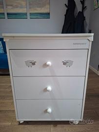 Fasciatoio vaschetta foppapedretti neonato