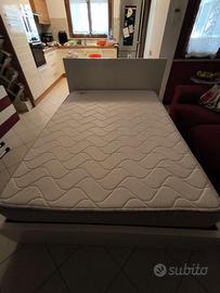 Letto Ikea MALM bianco + materasso Mentor H30
