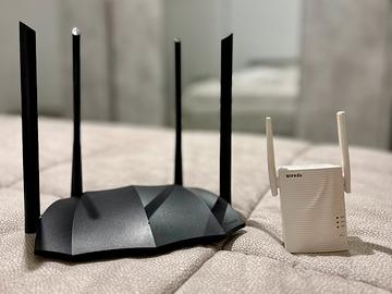 Modem Router Tenda AC1200 + Extender Tenda A18