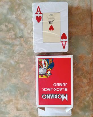 carte da gioco MODIANO mod. BLACK-JACK JUMBO