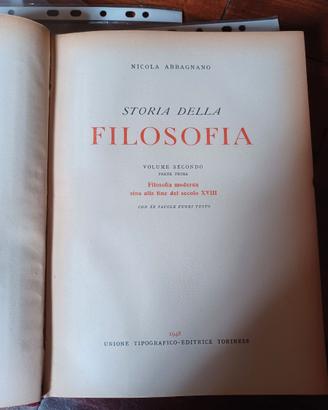 Storia della filosofia Abbagnano Utet 1948