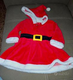vestito babbo natale bambina 