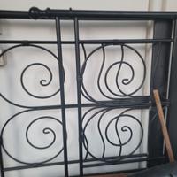 Letto ferro battuto con rete a doghe