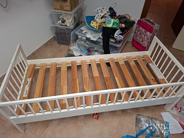 lettino ikea con rete e materasso 