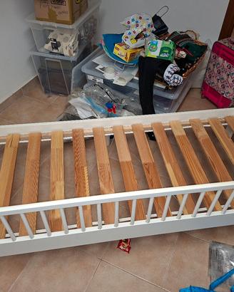 lettino ikea con rete e materasso 