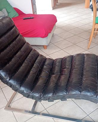 poltrona design vera pelle 