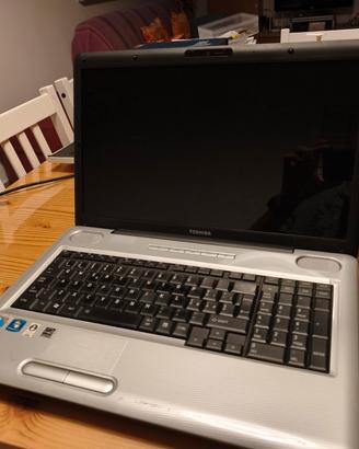 PC portatile Toshiba e monitor Samsung 