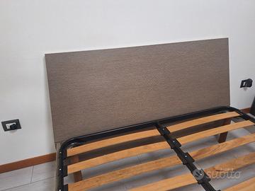 spalliera  letto  colore tabacco 
