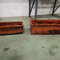 vasche in resina di qualità rett. color terracotta