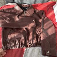 giacca in pelle da donna nuova