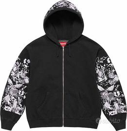 Supreme x AOI Zip Up Hooded Sweatshirt Black