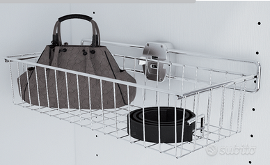 cestello estraibile appendere armadio acciaio