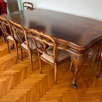 Tavolo e sedie chippendale