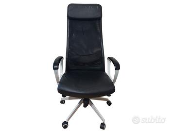 Sedia Ikea Markus in pelle - nero