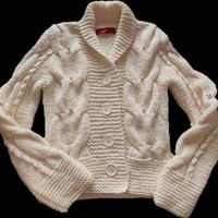 Cardigan/Maglione Virgin Ware Lana Bianco