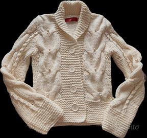 Cardigan/Maglione Virgin Ware Lana Bianco