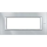 Placca BTicino Axolute 6 posti HA4806HC - SILVER