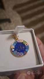 ciondolo murrina con iniziale