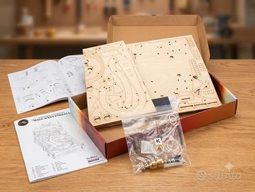 Flipper in Legno 3D Meccanico Wild West - Nuovo