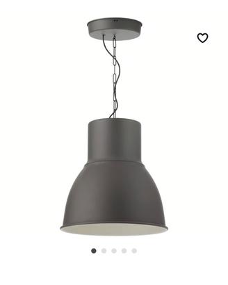 Lampadario Ikea grigio scuro