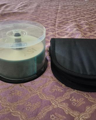 Custodia Porta CD/DVD con CD-R Printable 700MB Lot