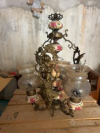 Lampadario vintage stili capodimonte /