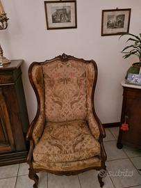 2 poltrone bergere antiche