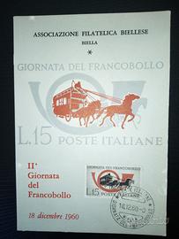 Cartolina celebrativa della Ass, Filatelica Biella