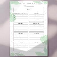 Planner Settimanale - PDF Stampabile