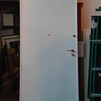 Porta blindata bianca legno 100 x 240 cm