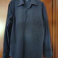 Camicia Goldenfox marrone con pinstripes blu