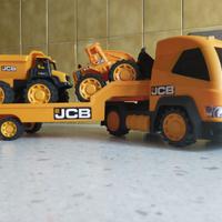 Bisarca con mezzi da cantiere