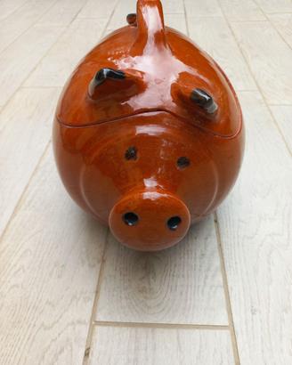 Tegame maialino in terracotta