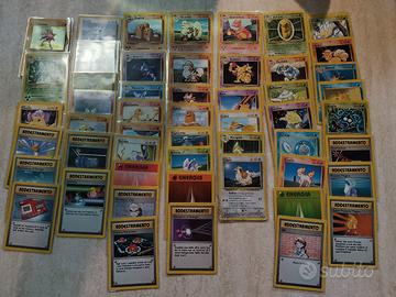 Lotto Set Base Pokemon 52 carte Diverse 