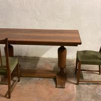 Tavolo da pranzo in  Noce più 6 Sedie