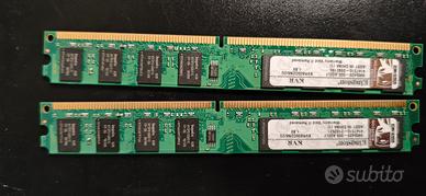 Ram kit 4gb 800mhz ddr2 kingston