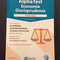 AlphaTest Economia Giurisprudenza 4000 QUIZ