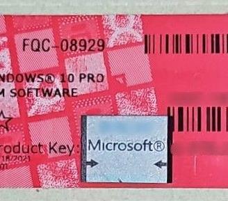 Windows 10 Professional Coa Sticker