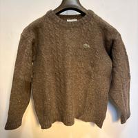 lacoste maglione marrone uomo lana taglia 4