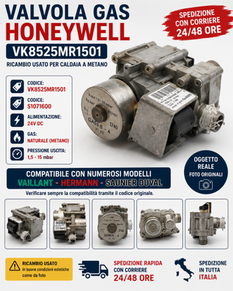 Valvola Gas Honeywell VK8525MR1501 S1071600 Saunie